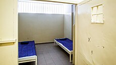 Pohled do �eskobud�jovické protialkoholní záchytné stanice. Ta je v sídle jiho�eských záchraná�� v ulici Bo�eny N�mcové. 