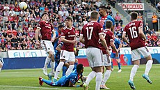 Momentka z utkání Plze� -. Sparta.