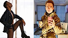Místo podpatků oblékl queer stylista vojenskou uniformu. Bojí se o ztrátu...