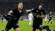 Lautaro Martinez z Interu Milán slaví gól.