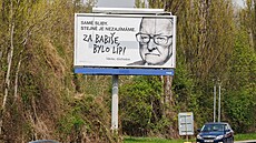 Václav Jelínek na jednom z billboardů. 