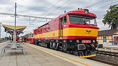 „Zamračená“ 749.247 společnosti Východočeská dráha ve stanici Jaroměř