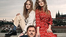 Václav Kopta a jeho dcery Franti�ka a Jana