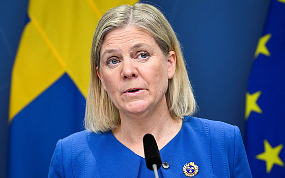 védská premiérka Magdalena Anderssonová (16. kvtna 2022)