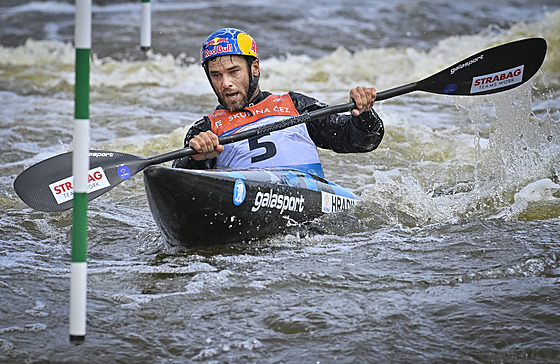 Vodní slalomá Vavinec Hradilek v praské Troji.