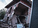 V pra�ském Braníku se z�ítila �ást domu, v sutinách nikdo nebyl. (18. kv�tna...