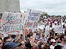 Protest za práva en na potrat ve Washingtonu (14. kvtna 2022)