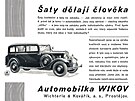 Reklama na automobily Wikov