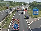 Smrteln� nehoda na d�lnici D8. (19. 5. 2022)