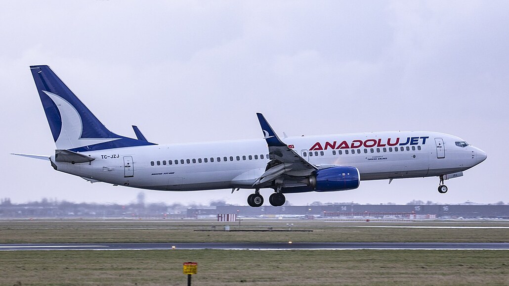 Letadlo turecké společnosti AnadoluJet