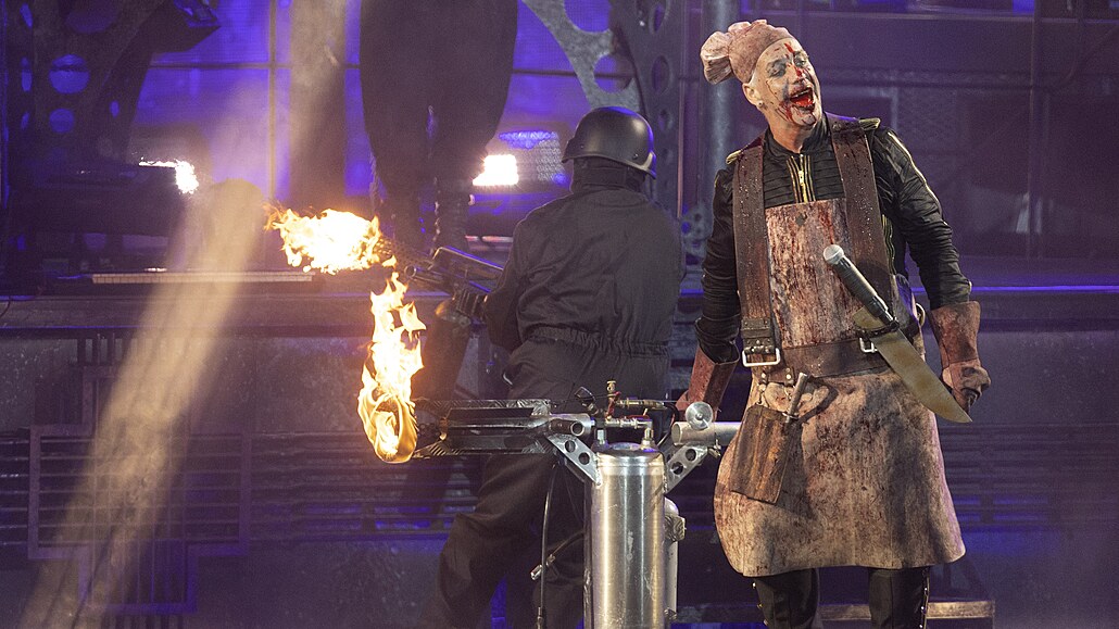 Koncert kapely Rammstein na leti�ti v Let�anech