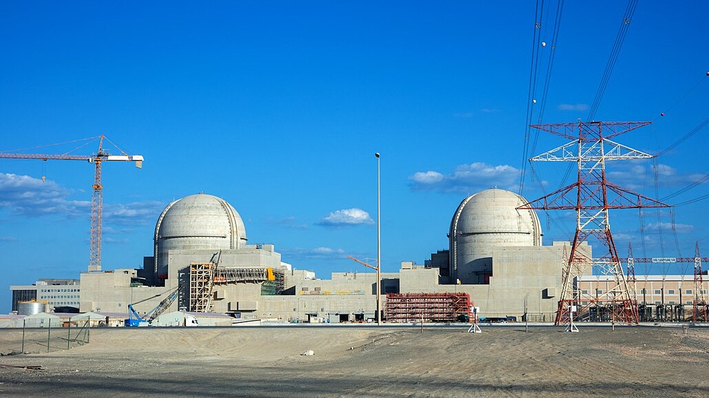 Jaderná elektrárna Barakah postavená jihokorejskou spoleností KHNP na behu...
