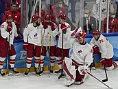 Olympijský turnaj v ledním hokej boj o zlato. Finsko - Rusko 2:1. �ekání kon�í....