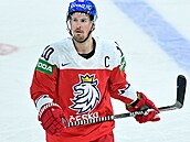 Kapitán české hokejové reprezentace Roman Červenka na MS ve Finsku.