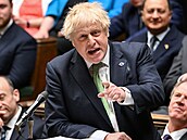 Britský premiér Boris Johnson promluvil v parlamentu.  (19. května 2022)