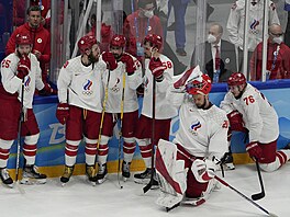 Olympijský turnaj v ledním hokej boj o zlato. Finsko - Rusko 2:1. �ekání kon�í....