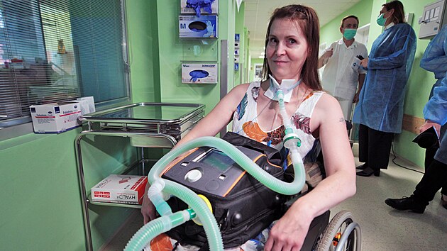 Renata Brzov, pacientka, kter se dostala dky domc uml plicn ventilaci po devti letech z nemocnice do domcho prosted.