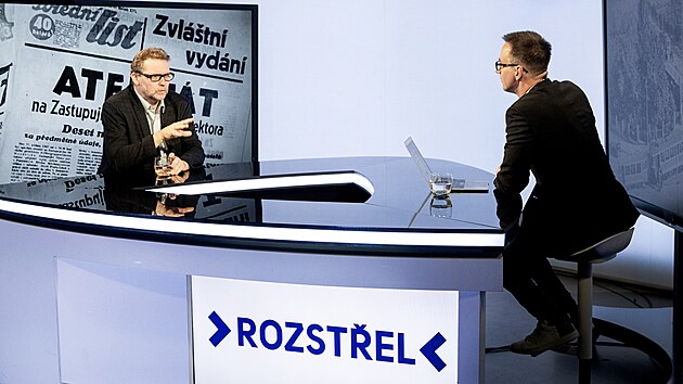 Hostem Rozstelu je Michal Stehlk, historik a nmstek editele Nrodnho muzea. (19. kvtna 2022)