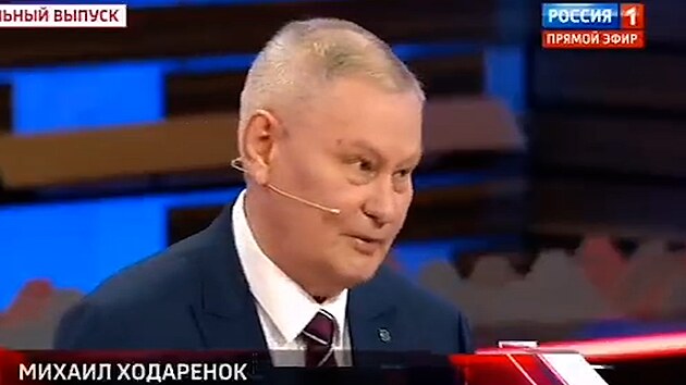 Michail Chodarenok ve vysílání ruské televize