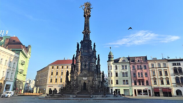 Olomoucký Sloup Nejsvětější Trojice zapsaný v UNESCO čeká restaurování, byl proto nasnímán s využitím dronu.