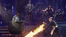 Koncert kapely Rammstein na letiti v Letanech