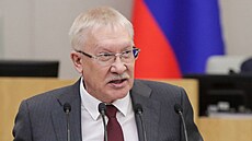P�edseda kontrolního výboru Státní dumy Oleg Morozov. (14. prosince 2021)
