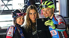 Na Svtovém poháru horských kol se objevila olympijská vítzka Ester Ledecká....