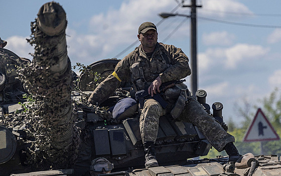 Ukrajinský voják ve mst Pokrovsk asi 60 kilometr severozápadn od Doncku...