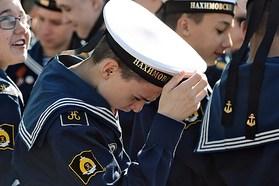 Poslední zvonění v námořní škole na Krymu (25. května 2022)