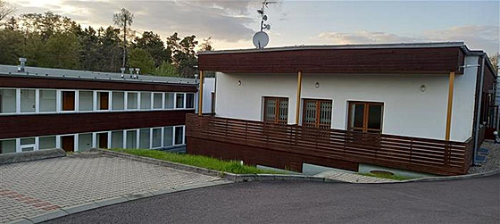 Vojenská ubytovna v Kramolíně na Třebíčsku.