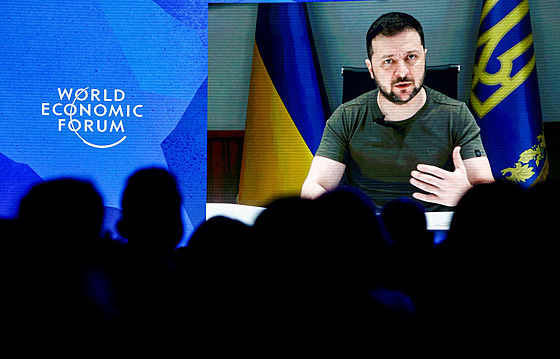 Ukrajinský prezident vystoupil na zasedání Svtového ekonomického fóra. (23....
