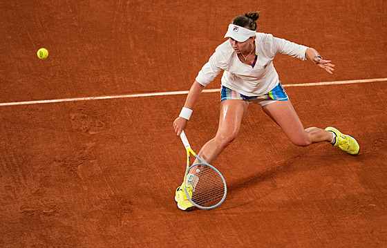 Barbora Krejíková v prvním kole na Roland Garros
