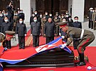 Severokorejský vdce Kim ong-un uspoádal státní poheb vysoce postavenému...