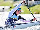 eský kanoista Luká Rohan na Mistrovství Evropy ve vodním slalomu.