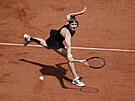 Karolína Muchová bhem druhého kola Roland Garros.