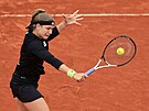 Karolína Muchová bhem tetího kola Roland Garros.