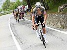 Nizozemský cyklista Mathieu van der Poel pi 15. etap italského Gira 2022.