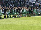 Bohemians slaví udrení v nejvyí fotbalové lize po výhe v baráovém utkání...