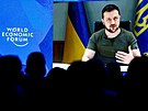 Zavete maximální sankce, apeloval Zelenskyj na fóru v Davosu