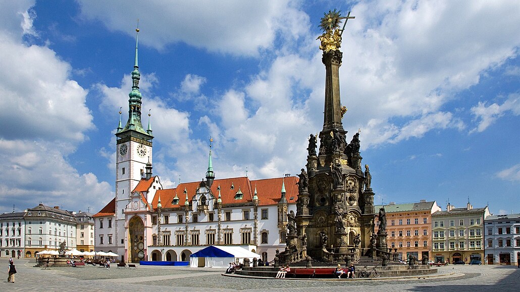 Námstí v Olomouci.