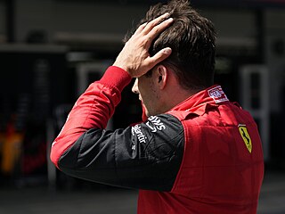 Charles Leclerc po nuceném odstoupení ze závodu Velké ceny Španělska.