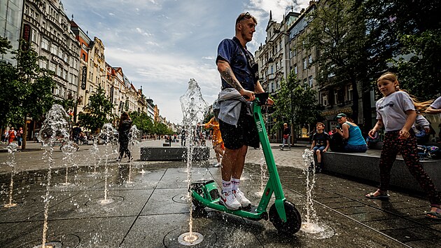 V�clavsk� n�m�st� m� novou font�nu. (19. kv�tna 2022)