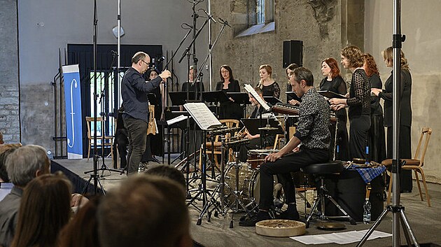 Soubor Tiburtina Ensemble na koncertě Pražského jara v Anežském klášteře