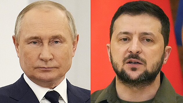 Vladimir Putin a Volodymyr Zelenskyj