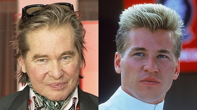 Val Kilmer v letech 2019 a 1986