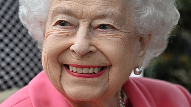 Královna Alžběta II. na výstavě Chelsea Flower Show (Londýn, 23. května 2022)