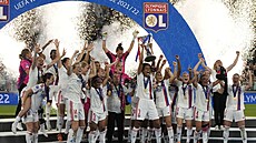 Fotbalistky Lyonu slaví triumf v Lize mistryň.