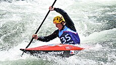 Devátá Tereza Fierová bhem mistrovství Evropy ve vodním slalomu v Liptovském...
