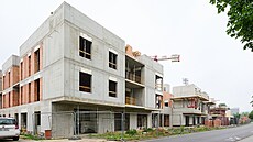 Stavba nových bytových domů ve Zlíně