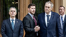 Prezident Miloš Zeman přijal prezidenta Švýcarska Ignazia Cassise. (26. května...
